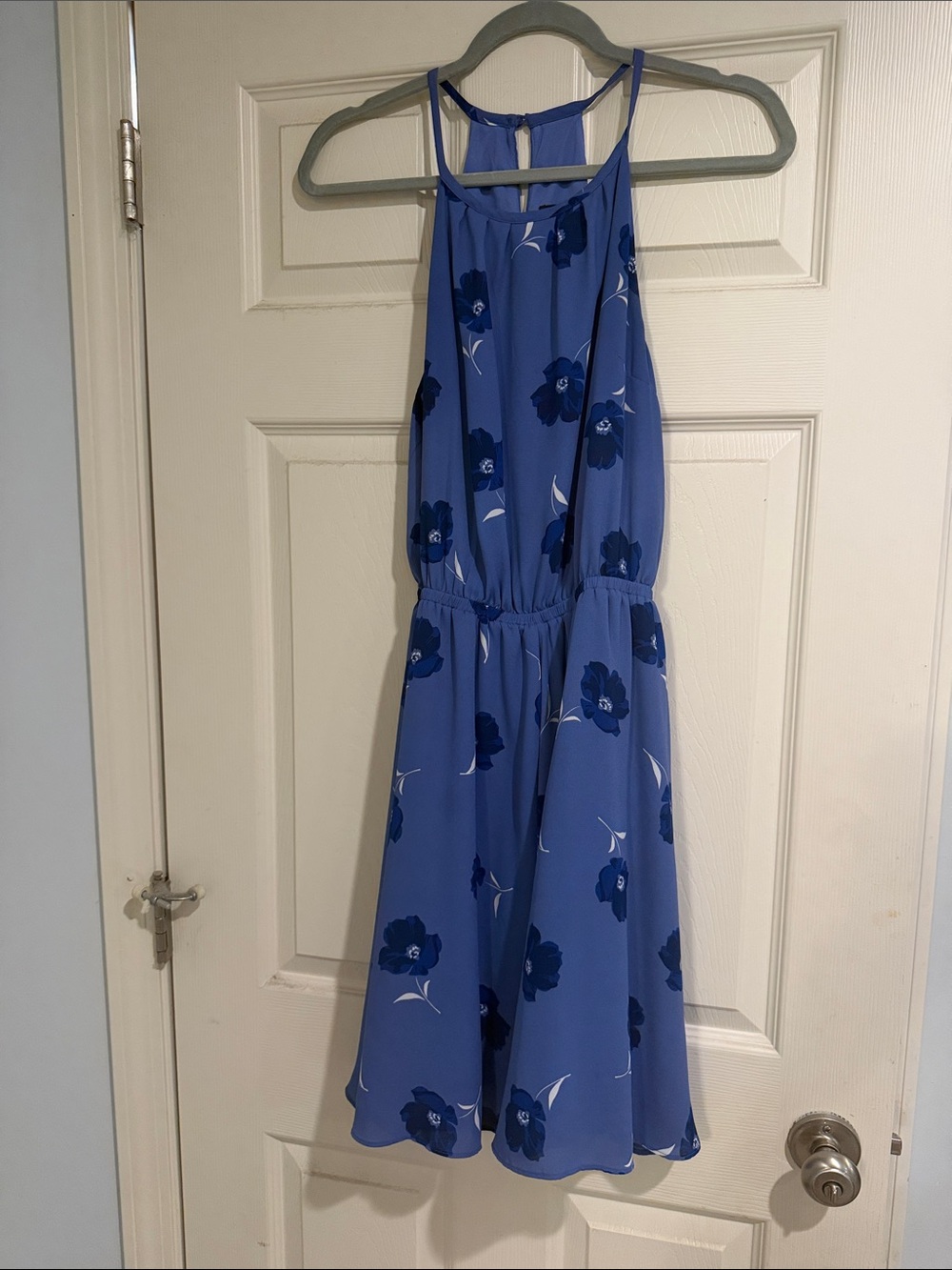 Banana Republic Blue Floral Swing Dress
